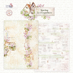 Набор бумаги А5 "Spring is everywhere", 12 листов (DreamLight Studio)