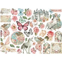 Набор вырубок из плотного картона "Wonderland", 38 шт (Stamperia)