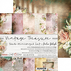 Набор бумаги 20х20 см "Vintage treasure", 18 листов (CraftO'clock)