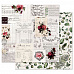 Бумага с фольгированием "Midnight Garden. Rose receipts" (Prima Marketing)