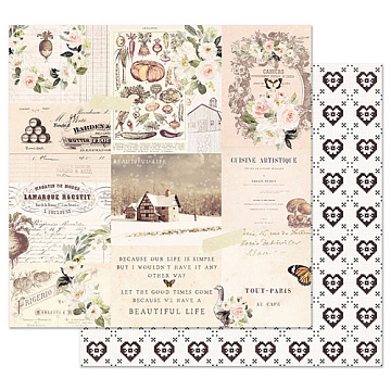 Бумага с фольгированием "Spring farm house. Wander" (Prima Marketing)