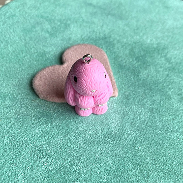 Миниатюра "Подвеска кролик розовый", 1 шт