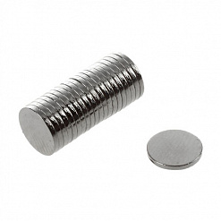 Набор магнитов "Круглые", диаметр 8 мм, толщина 1 мм, 20 штук