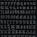 Контурные наклейки "Русский алфавит 2", цвет черный (JEJE)