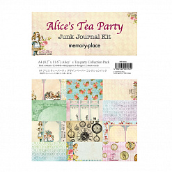 Набор бумаги А4 см "Alice`s tea Party", 12 листов (Memory-place)