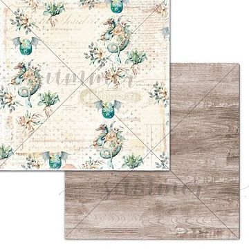 Бумага 30х30 см "Там, где живут драконы. В некотором царстве..." (Summer Studio)