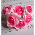 Букетик цветов "Роза парковая двутоновая", цвет розовый, 6 шт (Impresse)