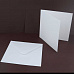 Набор заготовок для открыток 13,5х13,5 см "Квадратные белые" с конвертами (DoCrafts)