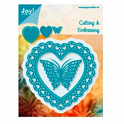 Набор ножей для вырубки "Салфетка-сердце и бабочка" (Joy crafts)