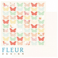 Бумага "Весеннее обновление. Цветные крылья" (Fleur-design)