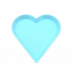 Тарелка для мелочей, голубое сердце, 1 шт