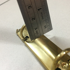 Кольцевой механизм, 4 кольца, внутренний диаметр 20 мм, длина 21 см, цвет золото