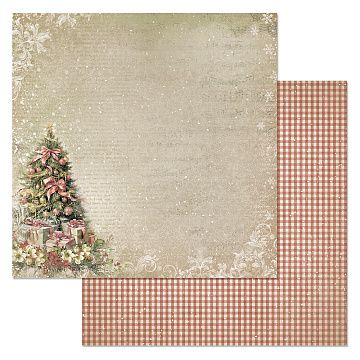 Бумага "Винтажный Новый Год. Нарядная елка" (ScrapMania)