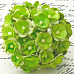 Букетик двухслойных цветочков "Свадебные, зеленые", 10 шт (Impresse)