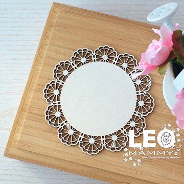 Украшение из чипборда "Салфетка ажурная" (LeoMammy)