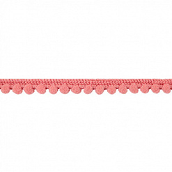 Лента с помпошками "Розовая", ширина 1 см, длина 90 см