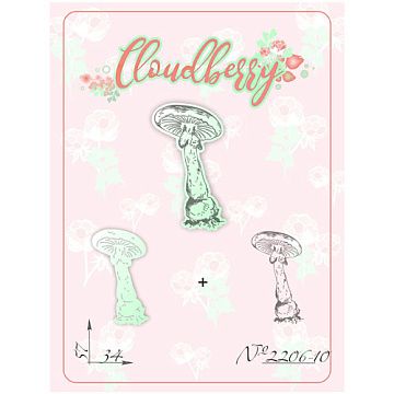 Нож и штамп "Поганка 1", 5,7х4,3 см (Cloudberry)
