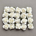 Набор бумажных роз с открытым бутоном "Лимбо. Белый лебедь", 20 шт (Mr.Painter)