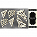 Набор украшений из чипборда "Черный. Треугольники" (Фабрика Декору)