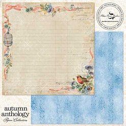 Бумага "Autumn anthology. Robin" (Blue Fern)