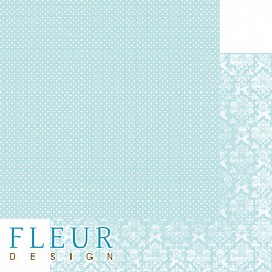 Бумага "Шебби Шик Базовая 2.0. Утренний аквамарин" (Fleur-design)