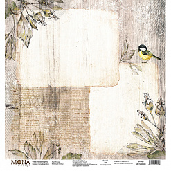 Бумага "Осень. Птичка" (MonaDesign)