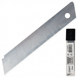 Набор сменных лезвий для канцелярского ножа, ширина 18 мм, 10 шт (STAFF)