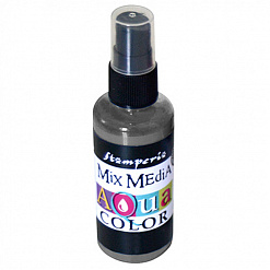 Спрей "Aquacolor Spray", графит, 60 мл (Stamperia)