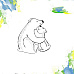 Штамп "Медведица с медвежонком", 4,1х4,3 см (Арт-кладовая)