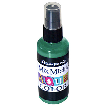 Спрей "Aquacolor Spray", темно-зеленый, 60 мл (Stamperia)