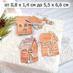 Нож "Добрый праздник. Пряничный домик", 5,5х6,6 см (ScrapMania)