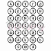 Штамп "Алфавит", 8,5х11,7 см (Memstory)