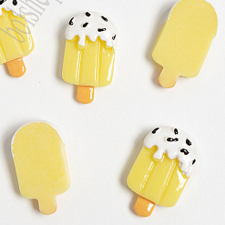 Акриловое украшение "Мороженое на палочке светло-желтое. Посыпка", 1,2х2,2 см, 1 шт
