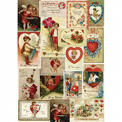 Набор бумаги А4 "Викторианский Валентин", 32 листа (DoCrafts)