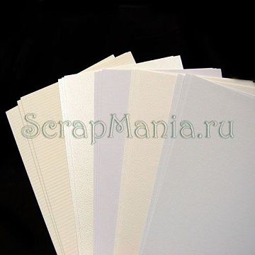 Набор картонных подложек 05 большой (основа для поделок) белый (КвиллингШоп, Россия)