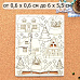 Чипборд "Дачный Новый Год. Домики", 12х15 см (ScrapMania)