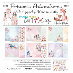 Набор бумаги 30х30 см "Princess adventures", 6 листов (CraftO'clock)