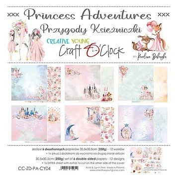 Набор бумаги 30х30 см "Princess adventures", 6 листов (CraftO'clock)