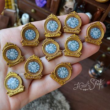 Миниатюра "Часы настольные", 1,2х2 см, 1 шт (Югарт)