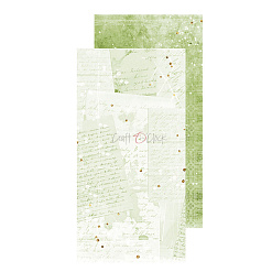 Набор бумаги 30х15 см "Greenery invitation. Basic", 18 листов (CraftO'clock)