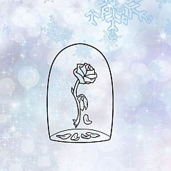Штамп "Роза красавицы", 2х3 см (Креатив)