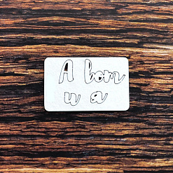 Украшение из чипборда-надпись "А вот и я" (WoodHeart)