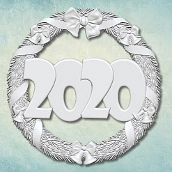 Молд "Венок 2020", средний (ПроСвет)