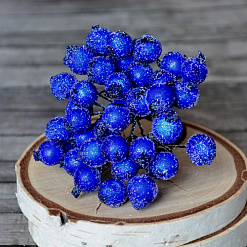 Букет ягод "Рябинка в сахаре синяя", 40 шт