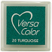 Подушечка чернильная пигментная Versacolor, размер 2,5х2,5 см, цвет бирюзовый