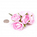 Букет больших тканевых полураскрытых роз "Нежно-розовый" (Magic Hobby)