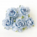 Букет больших кудрявых роз "Светло-голубой", 5 шт (Craft)