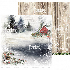 Набор бумаги 30х30 см "Уютная зима", 9 листов (Fantasy)