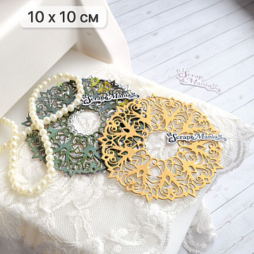 Нож "Салфетка. Снежинка резная", 10х10 см (ScrapMania)