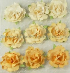 Набор объемных цветов "Желтые розы" (Prima Marketing)